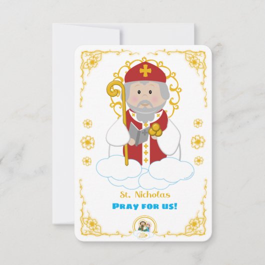 St. Nicolaas Heilige Kaart (Voorkant)