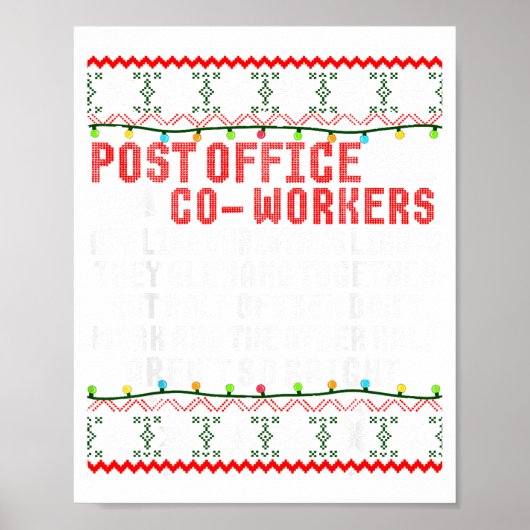St Office Co Workers Are Like Christmas Lights The Poster (Voorkant)