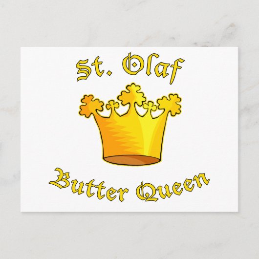 St. Olaf Butter Queen Products Briefkaart (Voorkant)