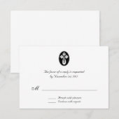 St. Olga Cross - Wedding Reply / RSVP Kaarten Kaartje (Voorkant / Achterkant)