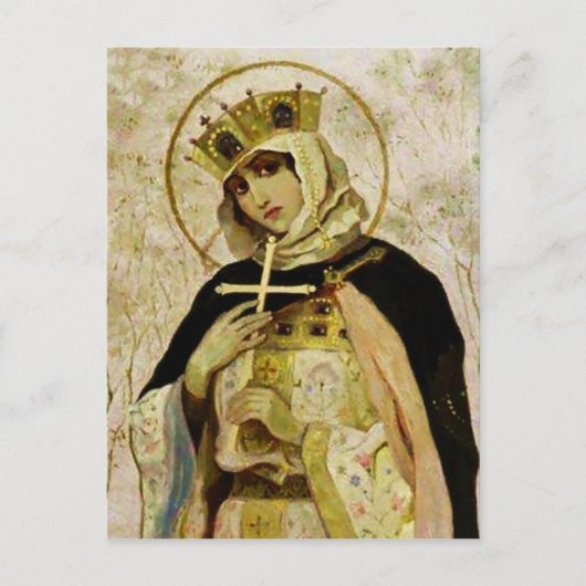 “St Olga” door Mikhail Nesterov Briefkaart (Voorkant)