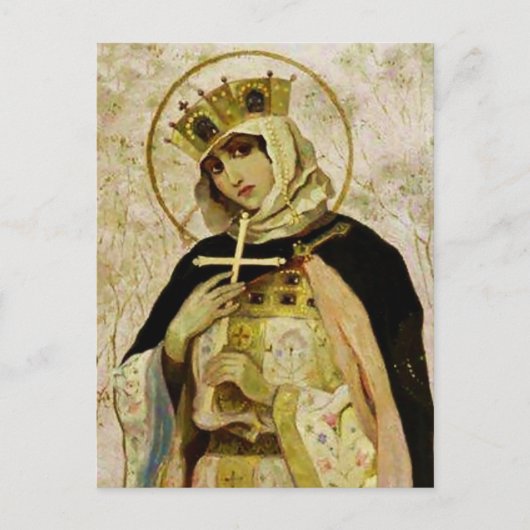 “St Olga” door Mikhail Nesterov Briefkaart (Voorkant)
