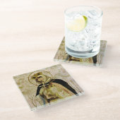 “St Olga” door Mikhail Nesterov Glazen Onderzetter (Schuin)