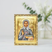 St. Olga of Alaska Orthodox Christian Icon Briefkaart (Staand voorkant)