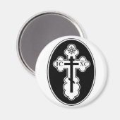 St. Olga Orthodox Cross magnet (Voorkant / Achterkant)
