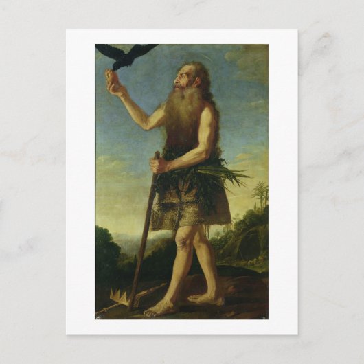 St. Onuphrius (olie op doek) Briefkaart (Voorkant)