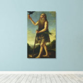 St. Onuphrius (olie op doek) Canvas Afdruk (Insitu (Houten vloer))