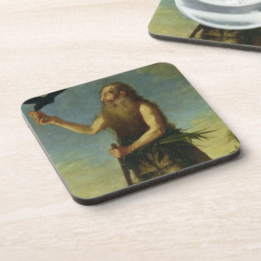 St. Onuphrius (olie op doek) Onderzetter (Linkerzijde)