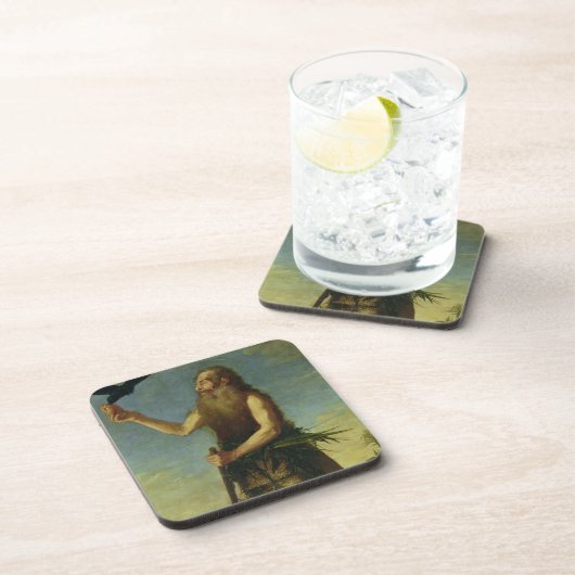 St. Onuphrius (olie op doek) Onderzetter (Rechterzijde)