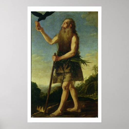 St. Onuphrius (olie op doek) Poster (Voorkant)