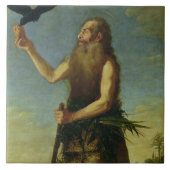 St. Onuphrius (olie op doek) Tegeltje (Voorkant)