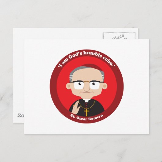 St. Oscar Romero Briefkaart (Voorkant / Achterkant)