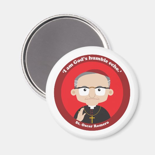 St. Oscar Romero Magneet (Voorkant / Achterkant)