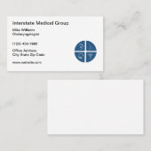 st Otolaryngoloog Doctor Medische Visitekaartje (Voorkant / Achterkant)