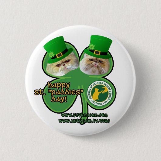 st. paddies day button - ontwerp 2 (Voorkant)