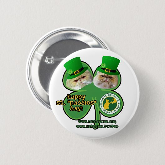 st. paddies day button - ontwerp 2 (Voorkant /achterkant)