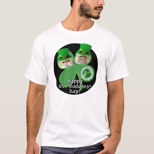 st. paddies day shirt - zwarte cirkel 2 zijden (Voorkant)
