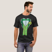 St Paddy s Green Tuxedo  Irish St Patrick s Leprec T-shirt (Voorkant volledig)