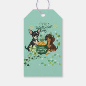 St Paddy's dag "Pawt van goud " Cadeaulabel (Achterkant)