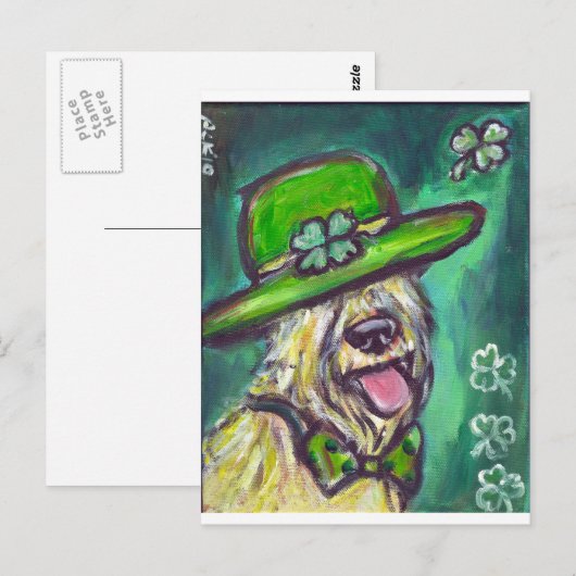st paddys dag sir pieaten briefkaart (Voorkant / Achterkant)