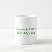 St Paddy's Day Bernedoodle met groen feest pet Koffiemok (Center)