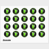 St. Paddy's Day Bierwerper Ronde Sticker (Vel)
