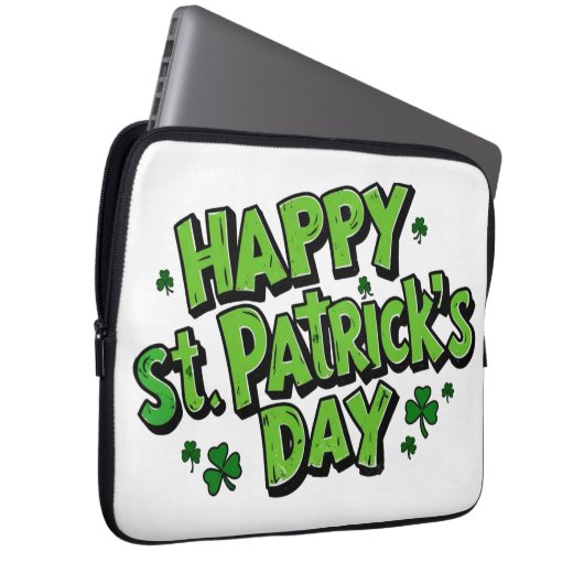 St. Paddy's Day, de dag van Patrick Laptop Sleeve (Voorkant Rechts)