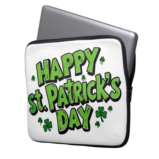 St. Paddy's Day, de dag van Patrick Laptop Sleeve (Voorkant Links)