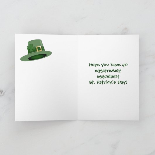 St. Paddy's Day Egg, Saint Patrick's Day! Kaart (Binnen)