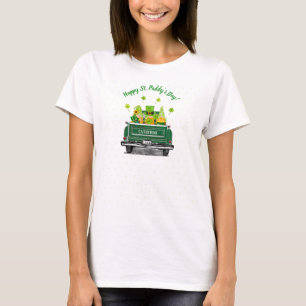 St. Paddy's Day Gnome  Green Truck T-Shirt
