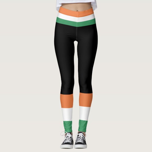 St. Paddy's Day. Ierse vlag. Leggings (Voorkant)