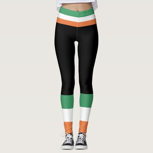 St. Paddy's Day Ireland Flag Leggings (Voorkant)