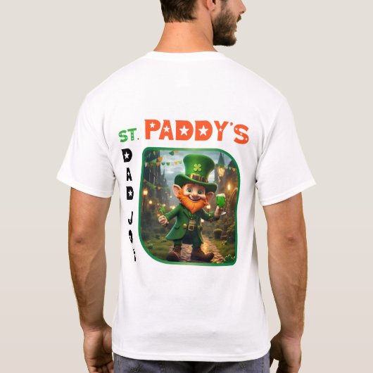 St. Paddy's Day Joy - Shimmering Shamrock Ball T-shirt (Achterkant)
