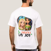 St. Paddy's Day Joy - Shimmering Shamrock T-shirt (Achterkant)