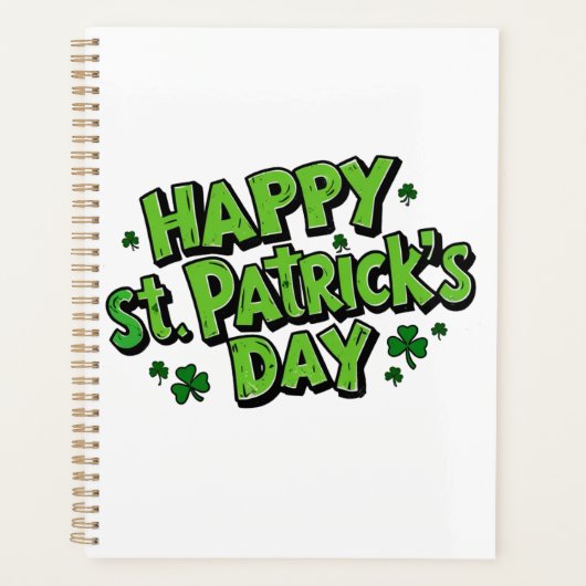 St. Paddy's Day, Patrick´s dag Planner (Voorkant)