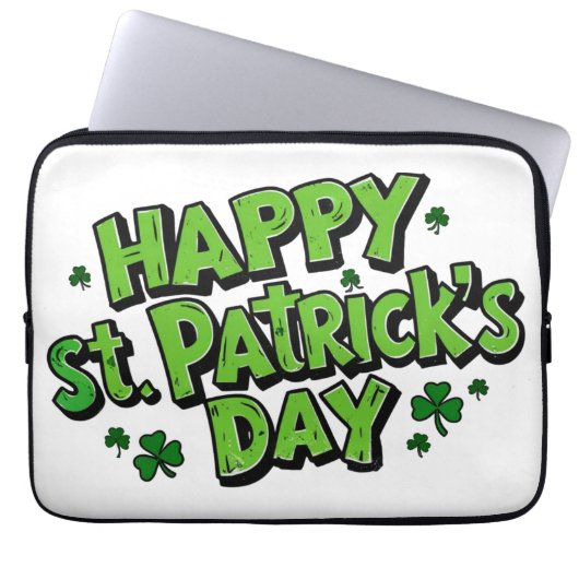 St. Paddy's Day, Patricksdag  Laptop Sleeve (Voorkant)