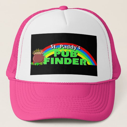 St. Paddy's Day Pub Finder Trucker Pet (Voorkant)
