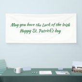 St paddys day sign spandoek (Beurs)
