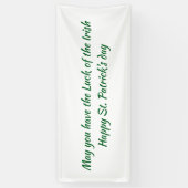 St paddys day sign spandoek (Verticaal)