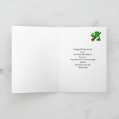 St. Paddy's Day top hat, shamrock and shillelagh Kaart (Binnen)