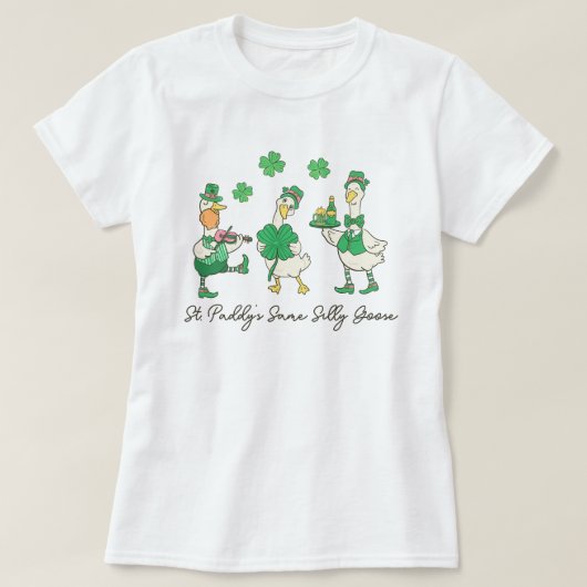 St. Paddy's Dezelfde Dwaze Gans St Patrick's T-shirt (Design voorkant)