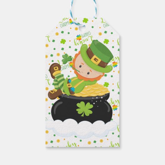 St. Paddy's Leprechaun Cadeaulabel (Achterkant)