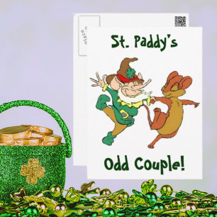St. Paddy's Odd Couple Briefkaart