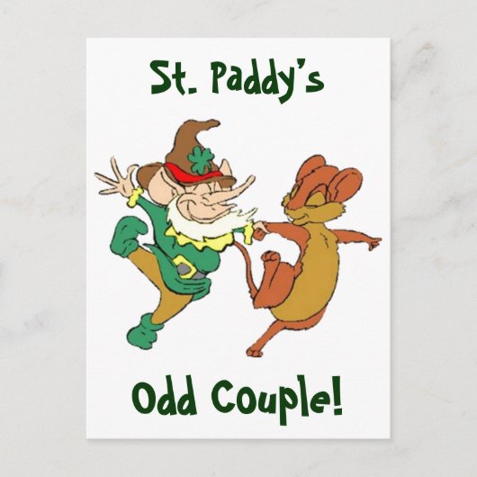 St. Paddy's Odd Couple Briefkaart (Voorkant)