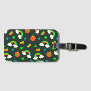 St. Paddy's Pattern Bagagelabel