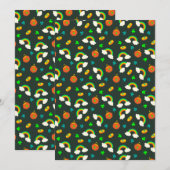 St. Paddy's Pattern Feestdagenkaart (Voorkant / Achterkant)