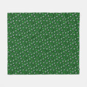 St. Paddy's Westie KiniArt Fleece Blanket (Voorkant (Horizontaal))