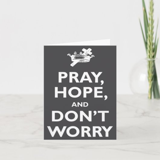 St Padre O Pray Hope And Dont Worry Catholic S  Kaart (Voorkant)