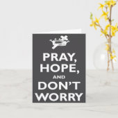 St Padre O Pray Hope And Dont Worry Catholic S  Kaart (Gele Bloem)