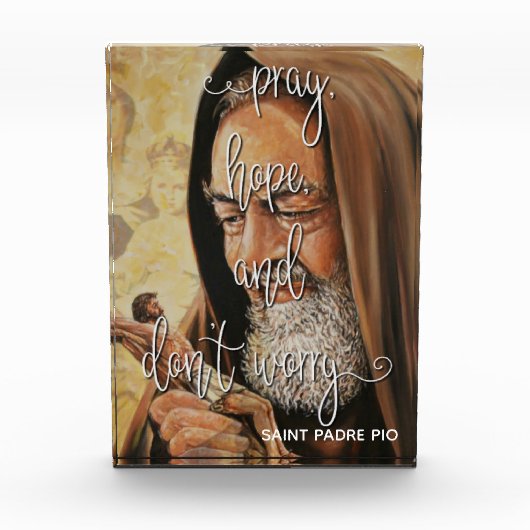 St. Padre Pio  | Bekleding witboek offerte Fotoblokken (Voorkant)